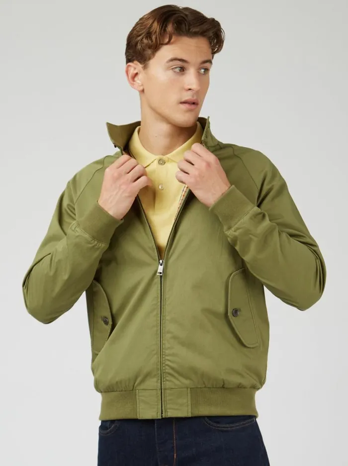 Men Ben Sherman Harrington Jackets Signature Harrington Jacket 8211 Loden