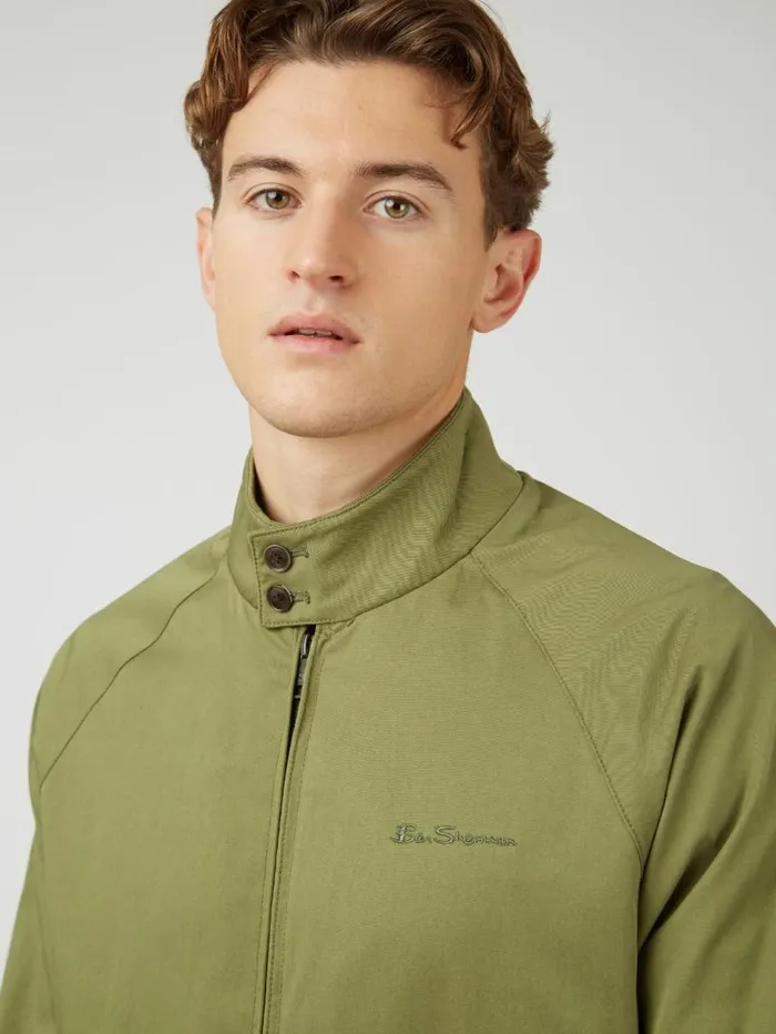 Men Ben Sherman Harrington Jackets Signature Harrington Jacket 8211 Loden Men Ben Sherman Harrington Jackets Signature Harrington Jacket 8211 Loden