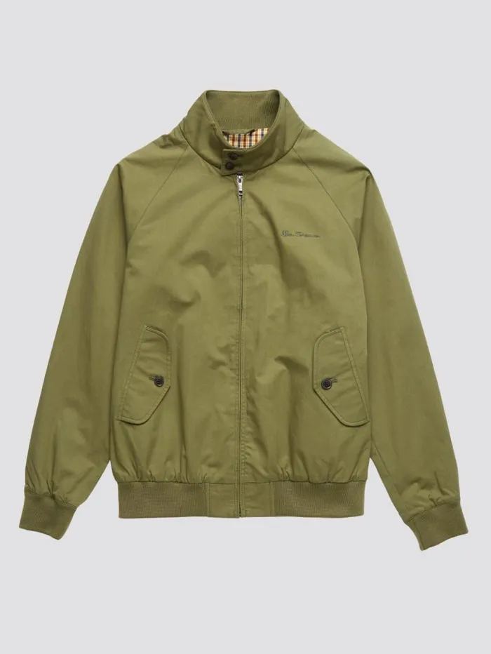 Men Ben Sherman Harrington Jackets Signature Harrington Jacket 8211 Loden Men Ben Sherman Harrington Jackets Signature Harrington Jacket 8211 Loden