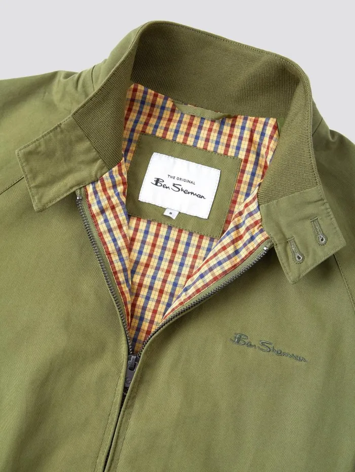 Men Ben Sherman Harrington Jackets Signature Harrington Jacket 8211 Loden Men Ben Sherman Harrington Jackets Signature Harrington Jacket 8211 Loden
