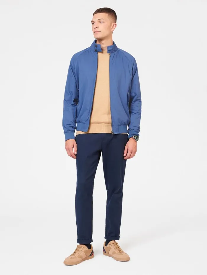 Men Ben Sherman Harrington Jackets Signature Harrington Jacket 8211 Riviera Blue Men Ben Sherman Harrington Jackets Signature Harrington Jacket 8211 Riviera Blue