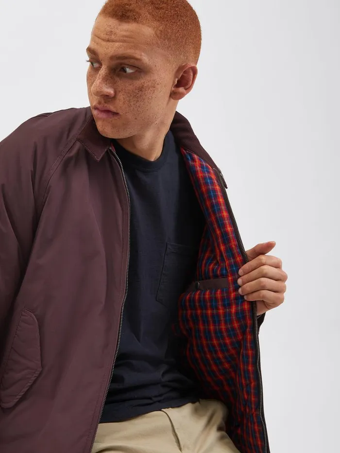 Men Ben Sherman Harrington Jackets The Original Quilted Harrington Jacket 8211 Merlot