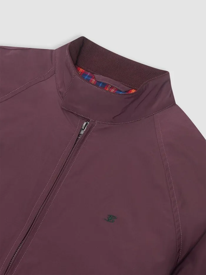 Men Ben Sherman Harrington Jackets The Original Quilted Harrington Jacket 8211 Merlot