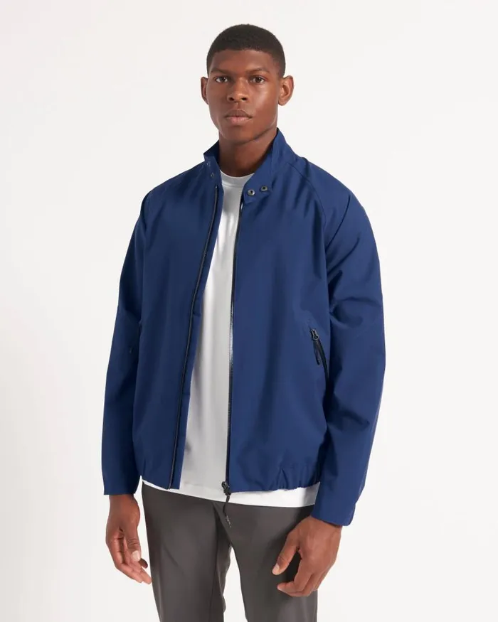 Men Ben Sherman Harrington Jackets Waterproof Harrington Jacket 8211 Marine