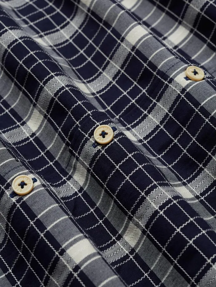 Men Ben Sherman Heritage Check Shirts Textured Check ShortSleeve Shirt