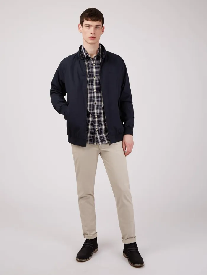 Men Ben Sherman Heritage Check Shirts Textured Check ShortSleeve Shirt