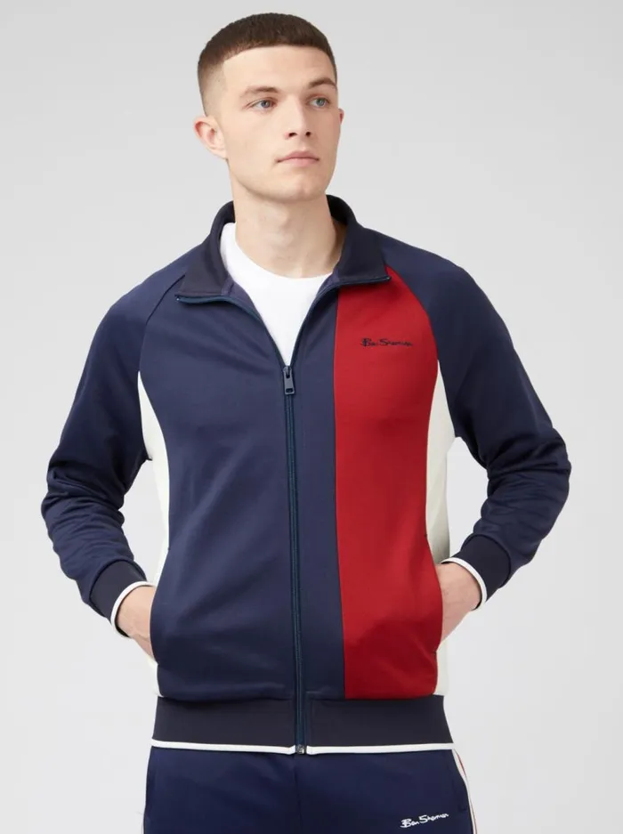 Men Ben Sherman Jackets and Outerwear Signature Colorblock Track Jacket