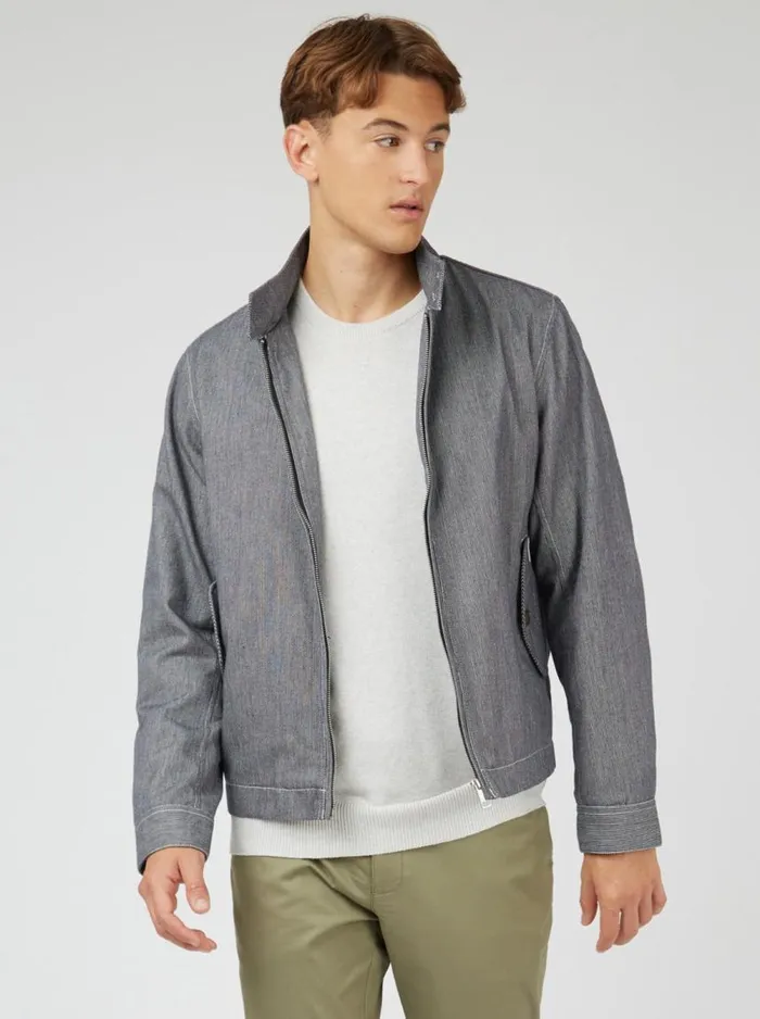 Men Ben Sherman Jackets and Outerwear Signature Lightweight Harrington Jacket