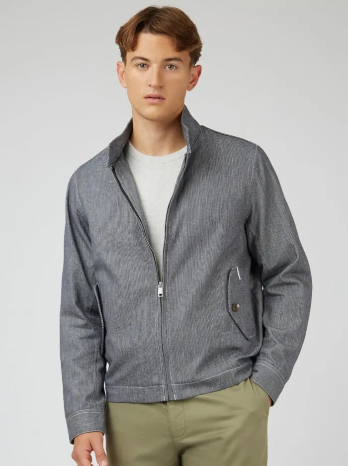 Men Ben Sherman Jackets and Outerwear Signature Lightweight Harrington Jacket