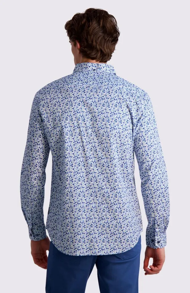 Men Ben Sherman Long Sleeve Shirts Floral Print LongSleeve Shirt 8211 Blue Men Ben Sherman Long Sleeve Shirts Floral Print LongSleeve Shirt 8211 Blue