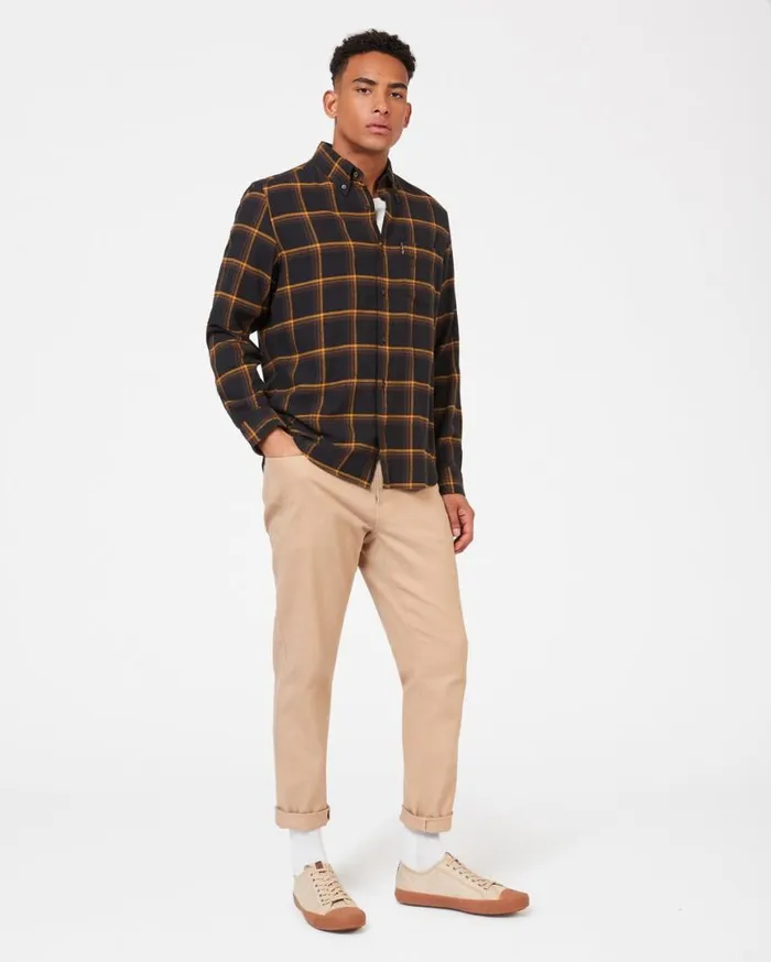 Men Ben Sherman Long Sleeve Shirts Oversized Brushed Check Shirt 8211 Black Men Ben Sherman Long Sleeve Shirts Oversized Brushed Check Shirt 8211 Black