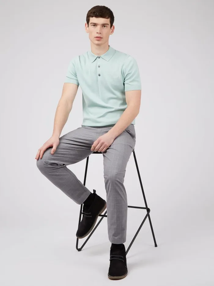 Men Ben Sherman Pants and Chinos Heritage Check Slim Taper Trouser