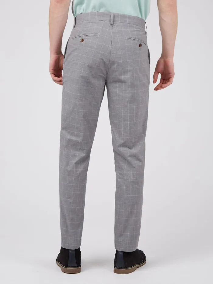 Men Ben Sherman Pants and Chinos Heritage Check Slim Taper Trouser