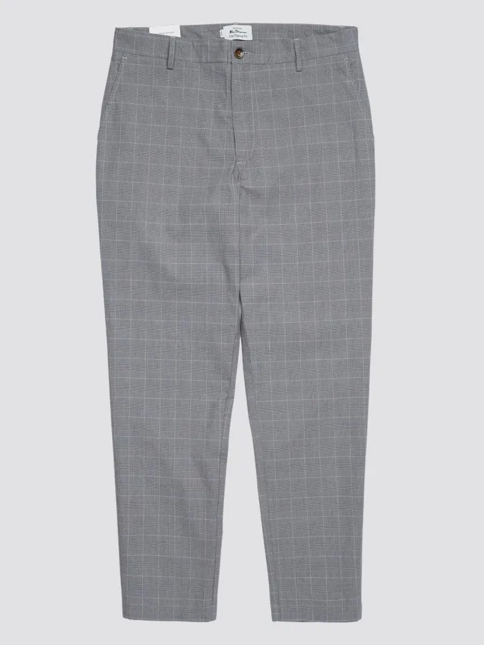 Men Ben Sherman Pants and Chinos Heritage Check Slim Taper Trouser