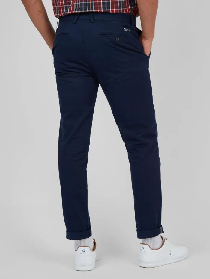 Men Ben Sherman Pants and Chinos Signature Skinny Stretch Chino Pant 8211 Dark Navy