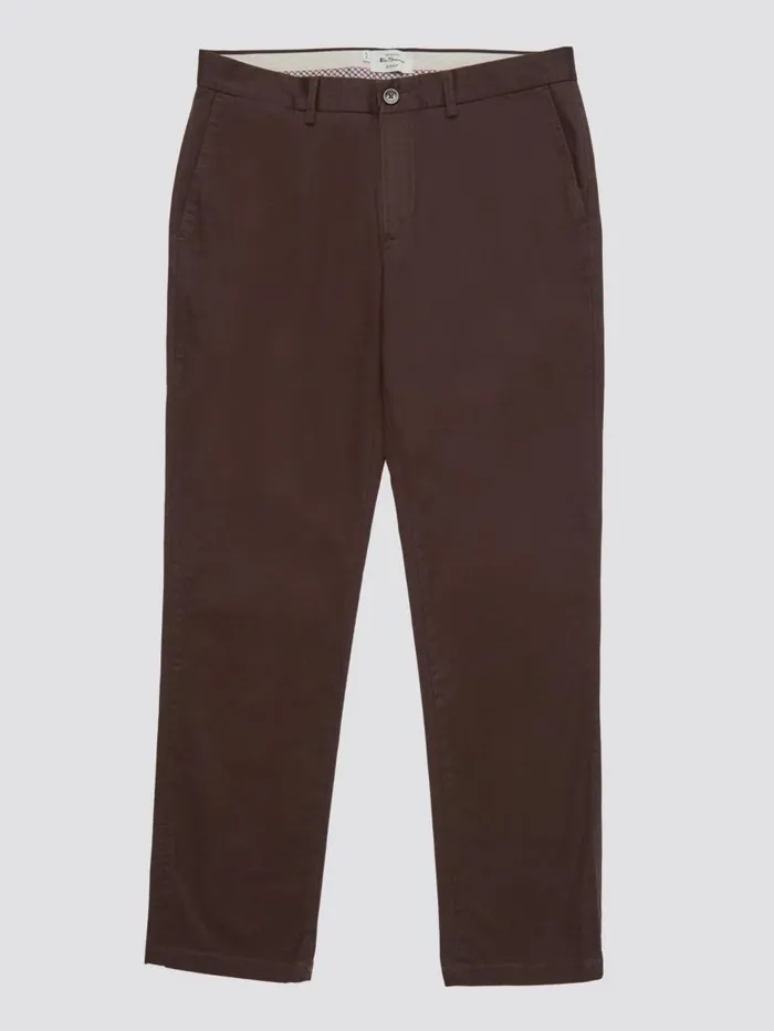 Men Ben Sherman Pants and Chinos Signature Slim Stretch Chino Pant 8211 Peat