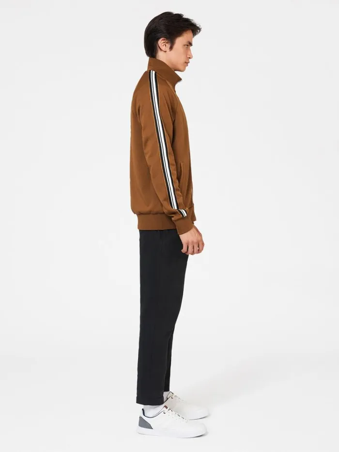 Men Ben Sherman Sweatshirts and Hoodies Signature House Taped Track Jacket 8211 Ginger Men Ben Sherman Sweatshirts and Hoodies Signature House Taped Track Jacket 8211 Ginger
