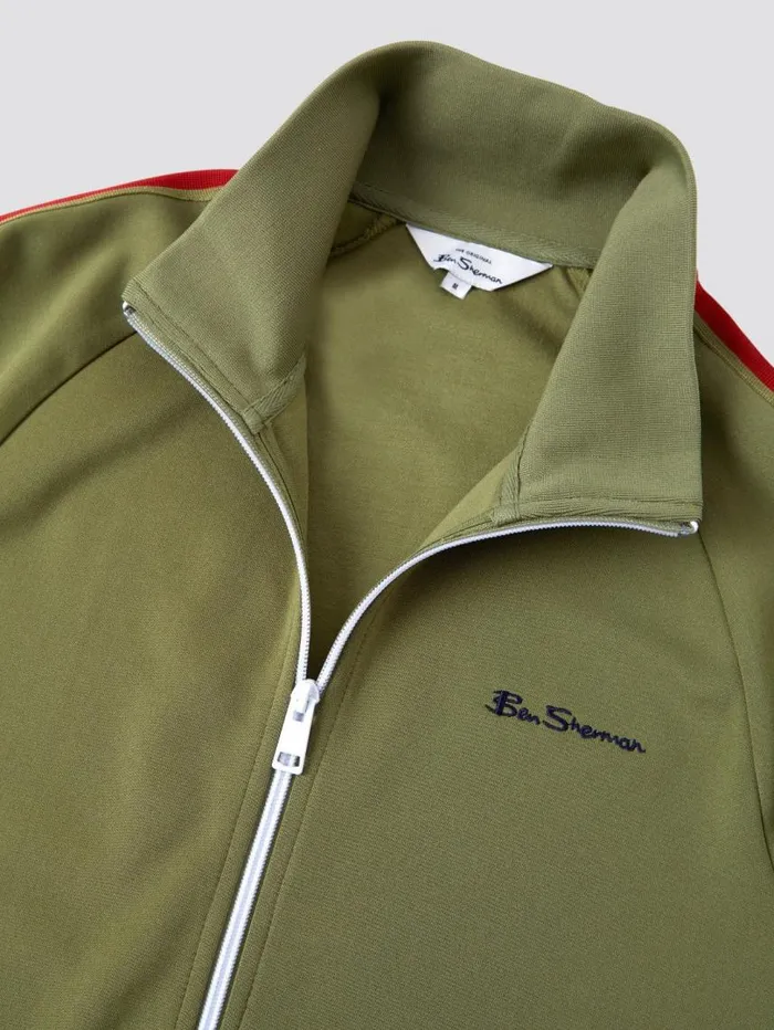 Men Ben Sherman Sweatshirts and Hoodies Signature ZipThrough Track Jacket 8211 Loden
