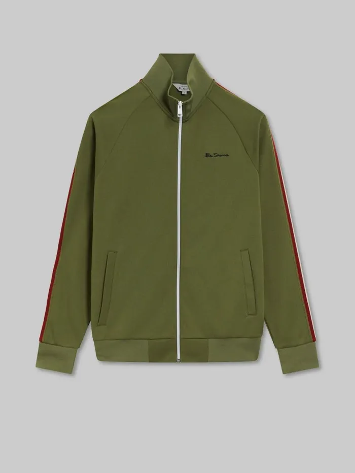 Men Ben Sherman Sweatshirts and Hoodies Signature ZipThrough Track Jacket 8211 Loden