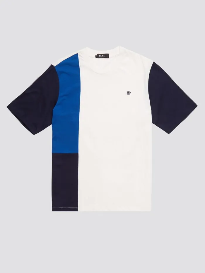 Men Ben Sherman TShirts and Graphic Tees B By Colorblock Tee 8211 White Men Ben Sherman TShirts and Graphic Tees B By Colorblock Tee 8211 White