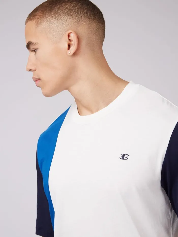 Men Ben Sherman TShirts and Graphic Tees B By Colorblock Tee 8211 White Men Ben Sherman TShirts and Graphic Tees B By Colorblock Tee 8211 White