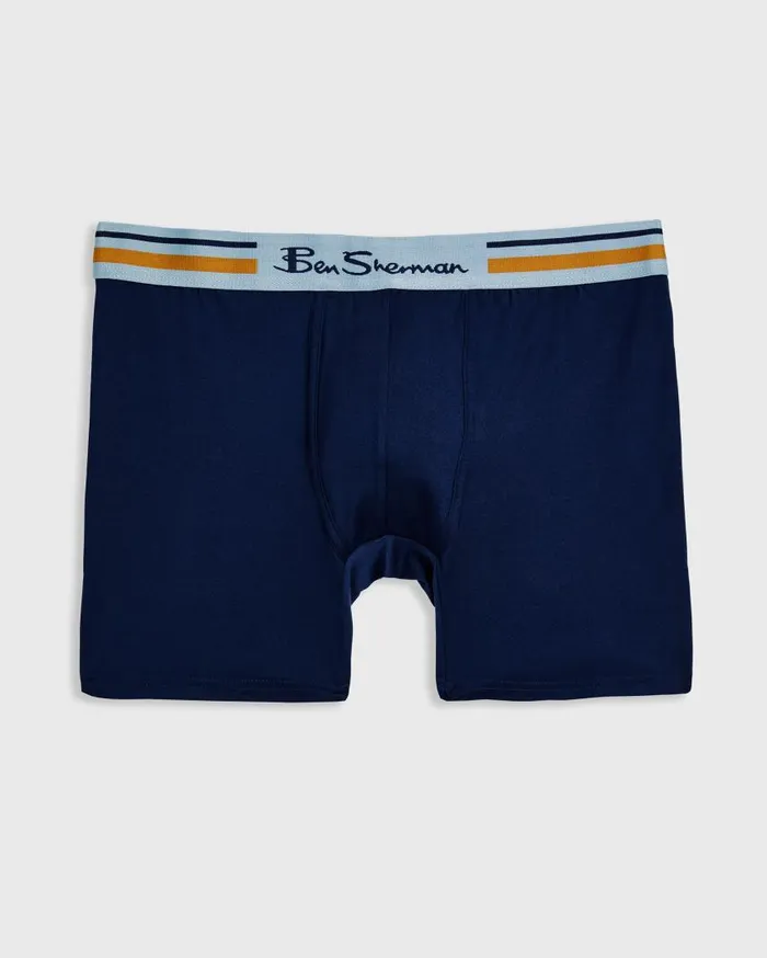Men Ben Sherman Underwear 4Pack Microfiber Boxers 8211 FloralBlueBlack