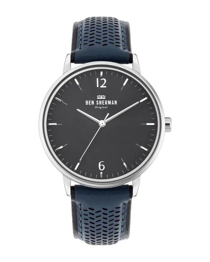 Men Ben Sherman Watches Portobello Social Watch 8211 NavyGreySilver