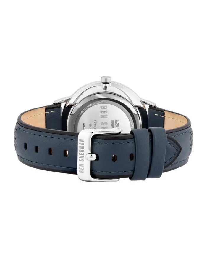 Men Ben Sherman Watches Portobello Social Watch 8211 NavyGreySilver
