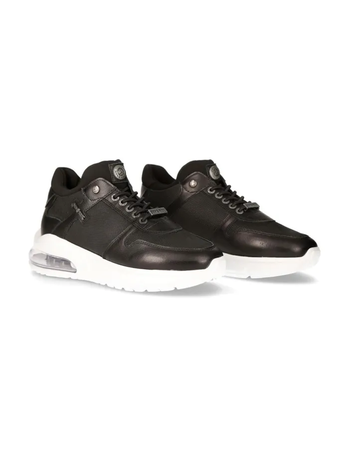 Men Black Extralight With Laces MChrono001C17 New Rock Sneakers