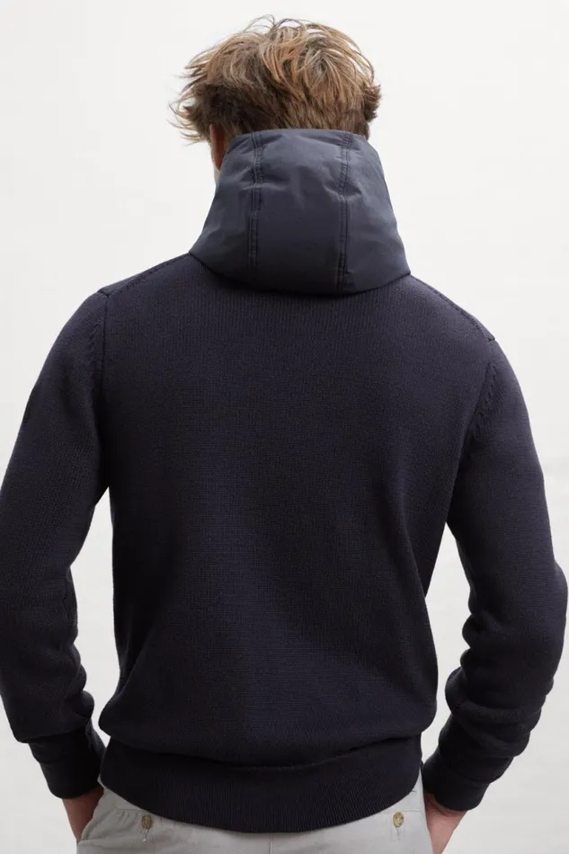 Men Black Lesca Knitted Jumper Ecoalf Knitwear