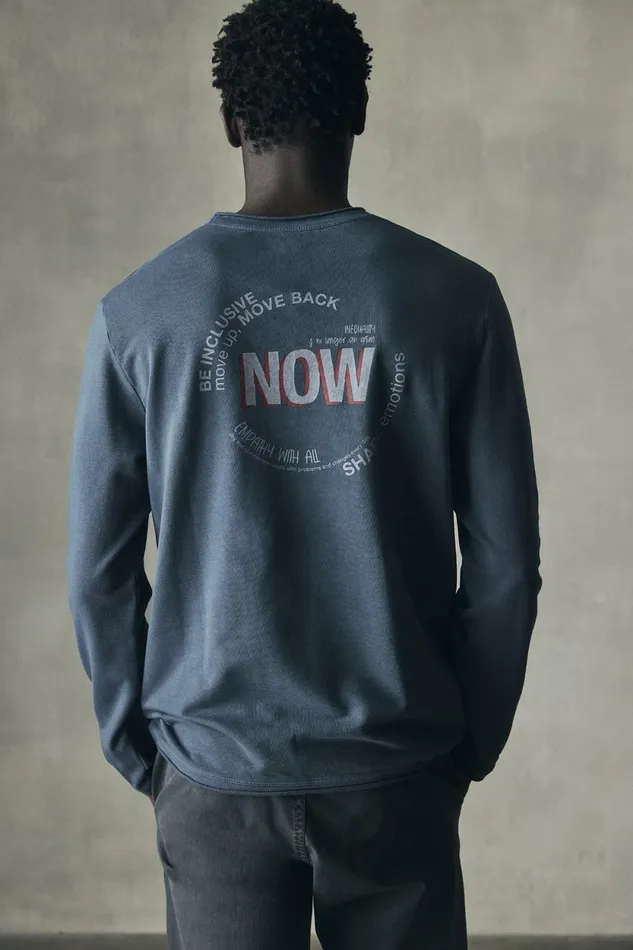 Men Blue Now TShirt Ecoalf TShirts