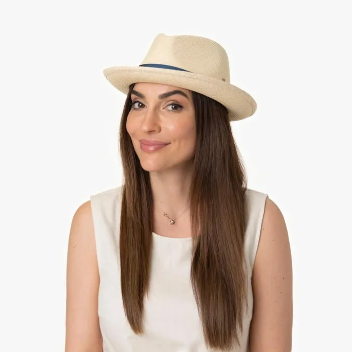 Men Bogart Hats Mayser Fabrice Panamahut Zechbauer Natural Blue