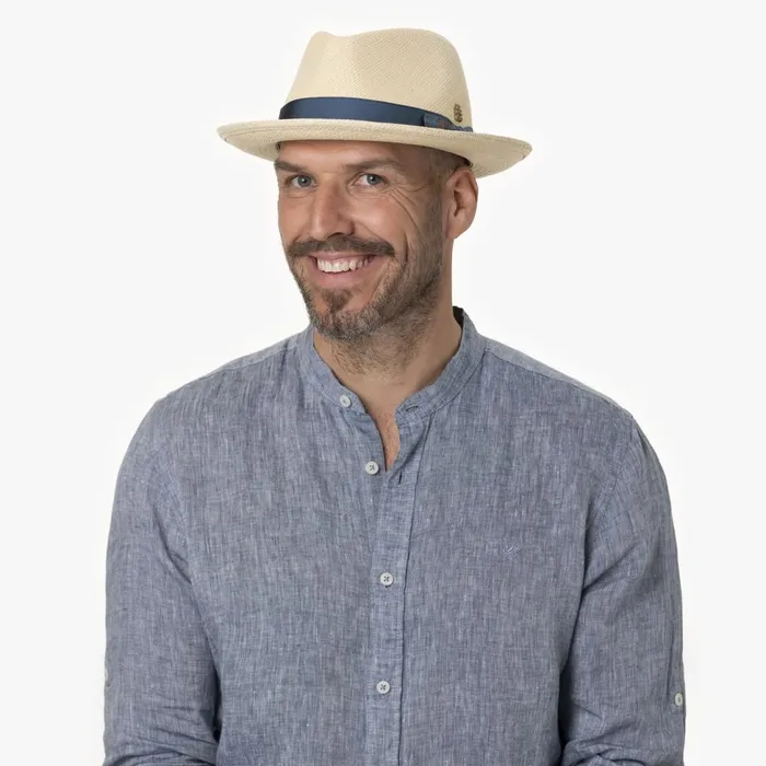Men Bogart Hats Mayser Fabrice Panamahut Zechbauer Natural Blue