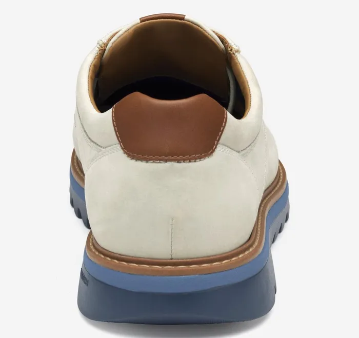 Men Braydon Plain Toe Offwhite Nubuck JohnstonandMurphy LaceUps