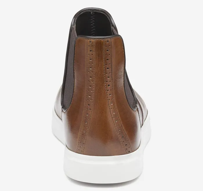 Men Brody Chelsea Boot Brown Handstained Full Grain JohnstonandMurphy SlipOns and Loafers