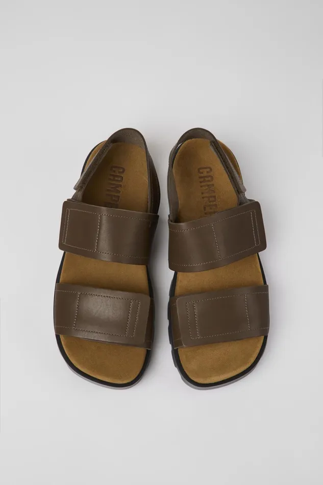 Men Brutus Sandal Brown Leather Sandals Camper Sandals Men Brutus Sandal Brown Leather Sandals Camper Sandals