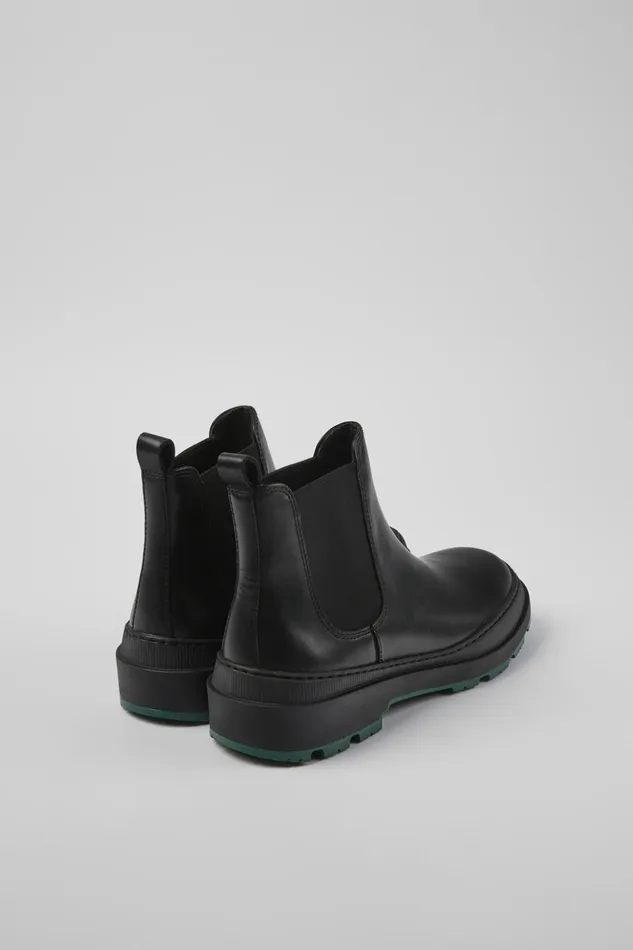 Men Brutus Trek MICHELIN Black Leather Ankle Boots Camper Ankle Boots Men Brutus Trek MICHELIN Black Leather Ankle Boots Camper Ankle Boots