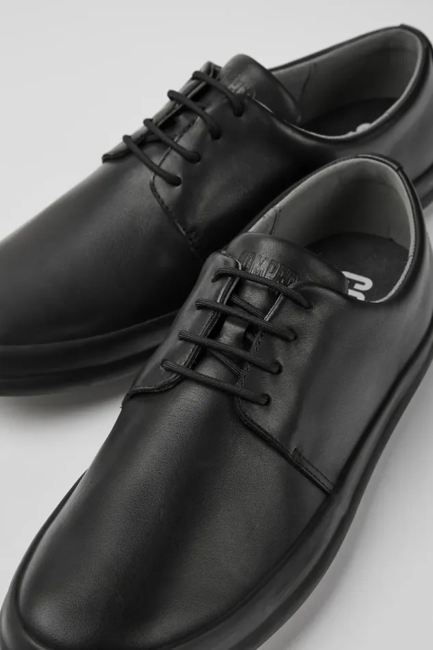 Men Chasis Black Leather Shoes Camper Casual Shoes