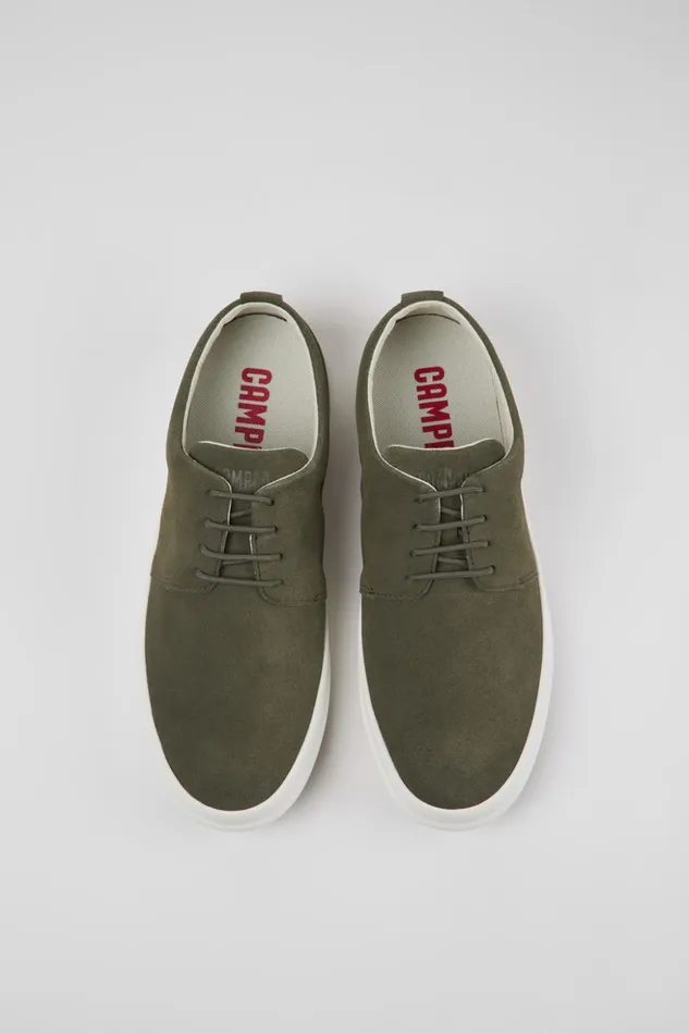Men Chasis Green Nubuck Shoes Camper Casual Shoes Men Chasis Green Nubuck Shoes Camper Casual Shoes