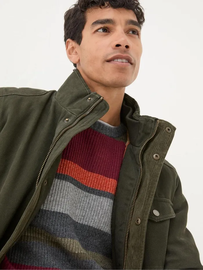 Men Coats and Jackets Fat Face Wardley Green Canvas Jacket