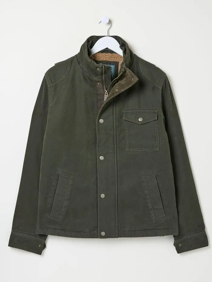 Men Coats and Jackets Fat Face Wardley Green Canvas Jacket