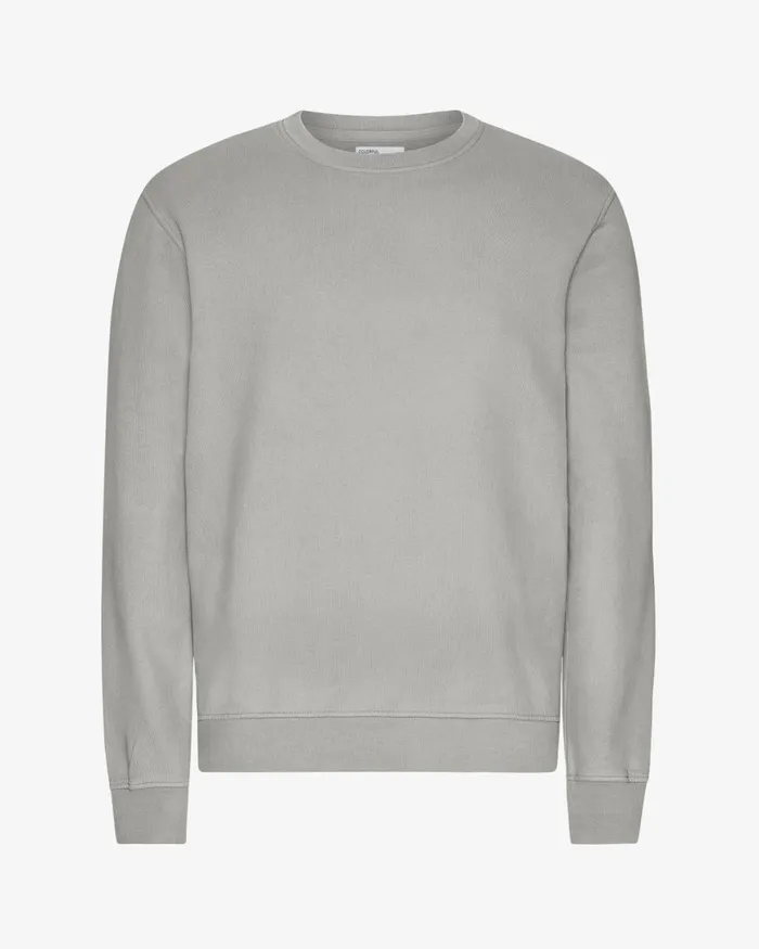 Men Crewneck Sweatshirts Colorful Standard Classic Organic Crew Faded Grey