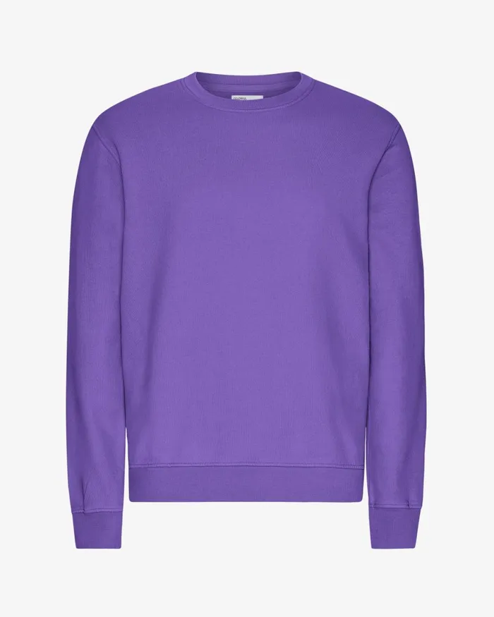 Men Crewneck Sweatshirts Colorful Standard Classic Organic Crew Ultra Violet