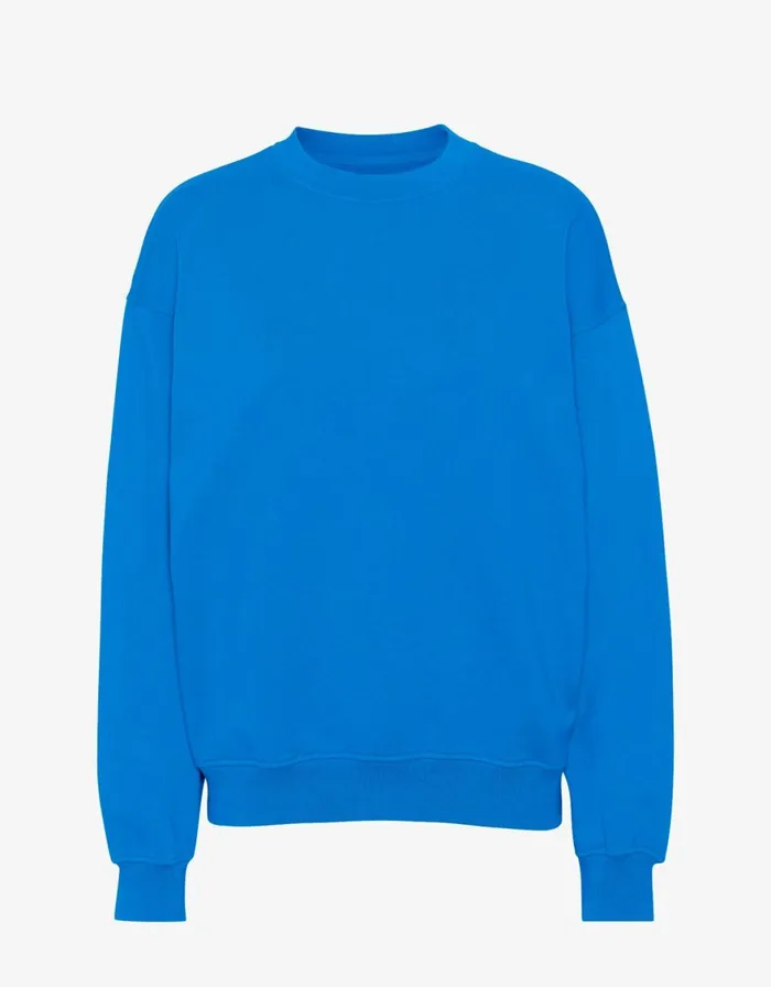 Men Crewneck Sweatshirts Colorful Standard Organic Oversized Crew Pacific Blue Men Crewneck Sweatshirts Colorful Standard Organic Oversized Crew Pacific Blue