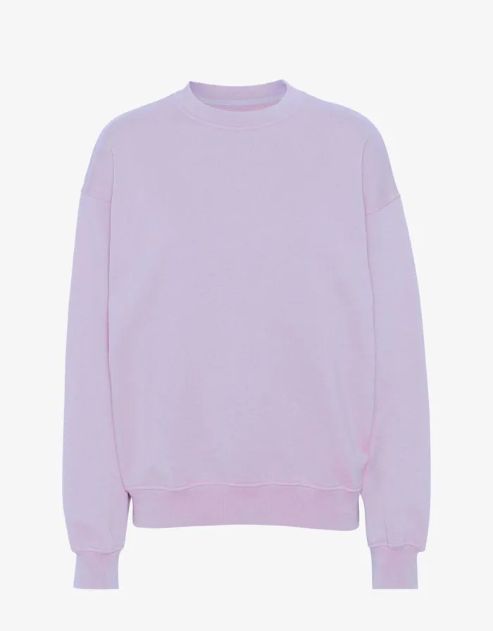 Men Crewneck Sweatshirts Colorful Standard Organic Oversized Crew Soft Lavender Men Crewneck Sweatshirts Colorful Standard Organic Oversized Crew Soft Lavender