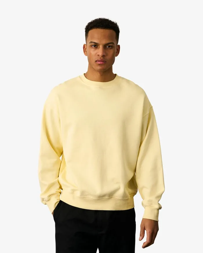 Men Crewneck Sweatshirts Colorful Standard Organic Oversized Crew Soft Lavender