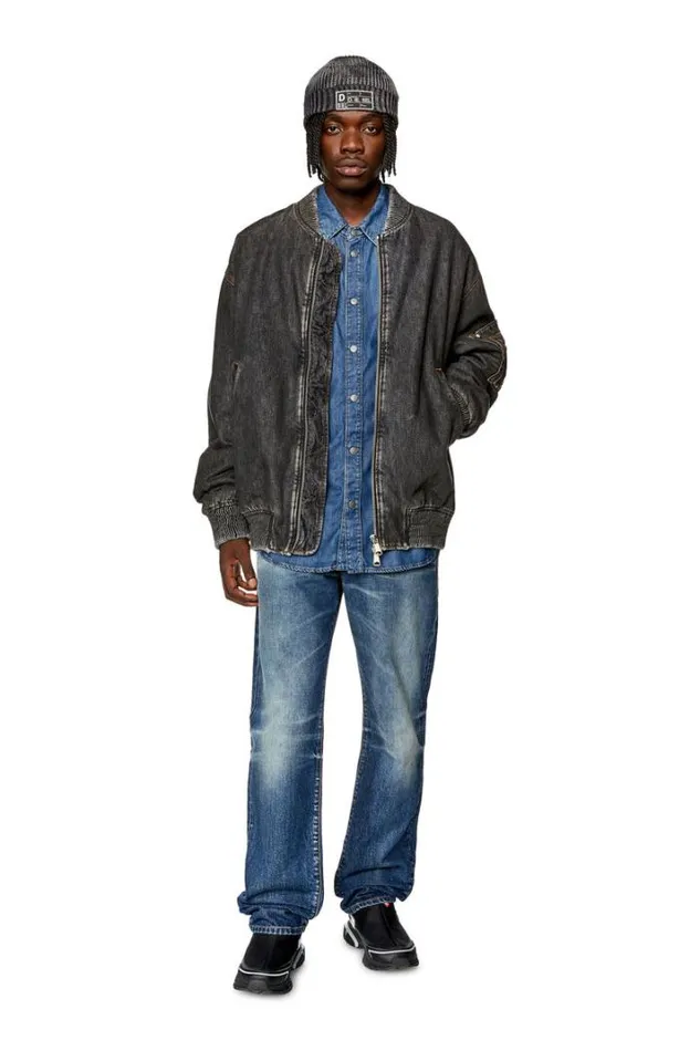 Men DSimply Medium Blue Diesel Shirts