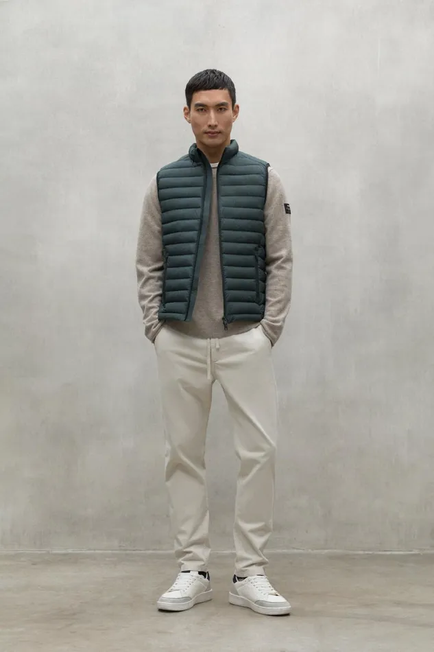 Men Dark Green Cardiff Waistcoat Ecoalf Vests