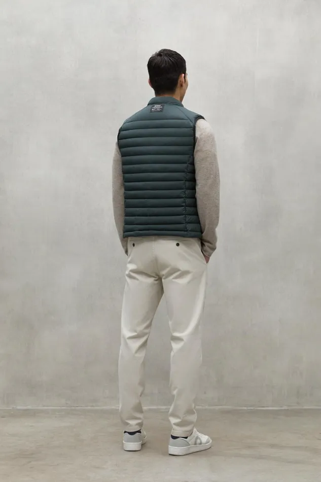 Men Dark Green Cardiff Waistcoat Ecoalf Vests