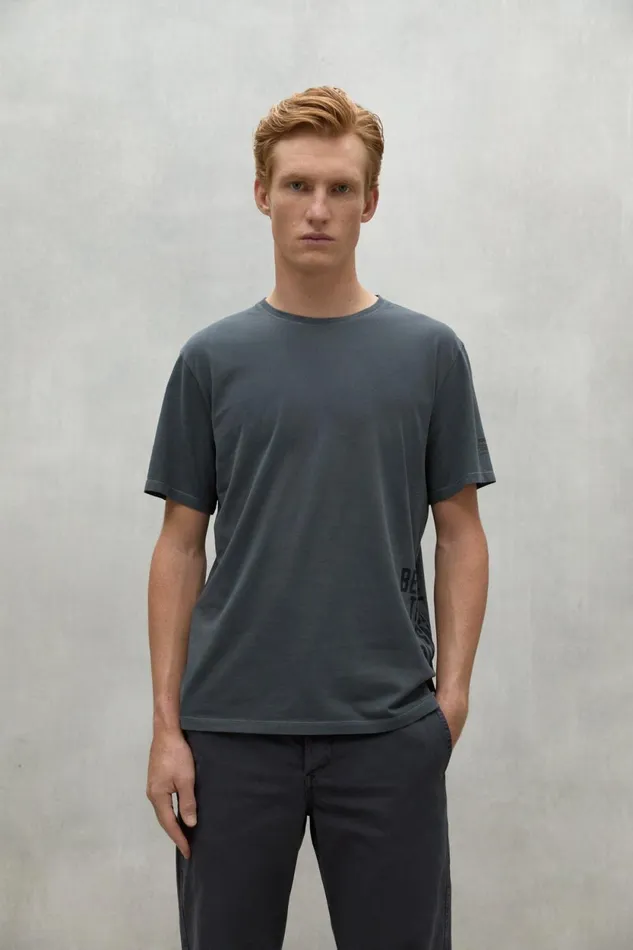 Men Dark Grey Santander TShirt Ecoalf TShirts